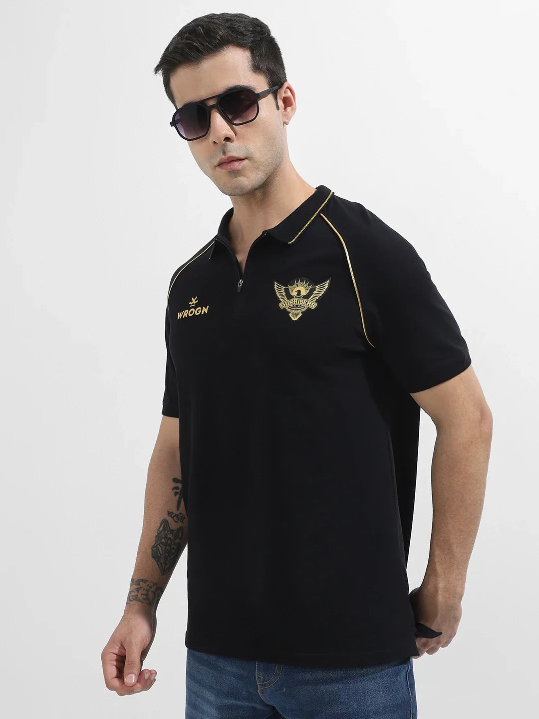 Sunrisers Hyderabad 2025 Limited Edition Polo T-Shirt | Black
