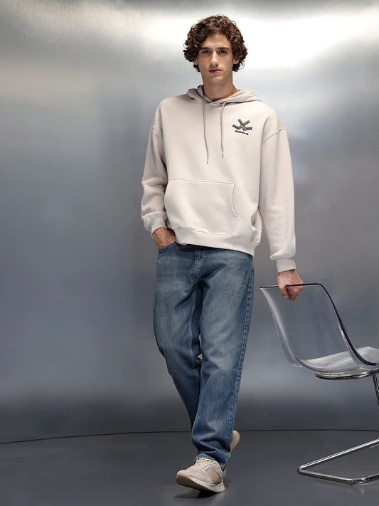 Wrogn Men's Relaxed fit Jeans | Light Blue