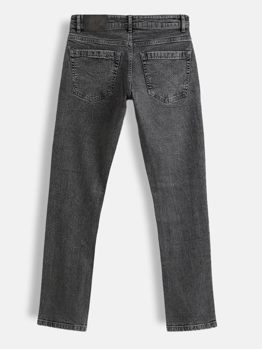 Charcoal Washed Slim Fit Jeans | Grey