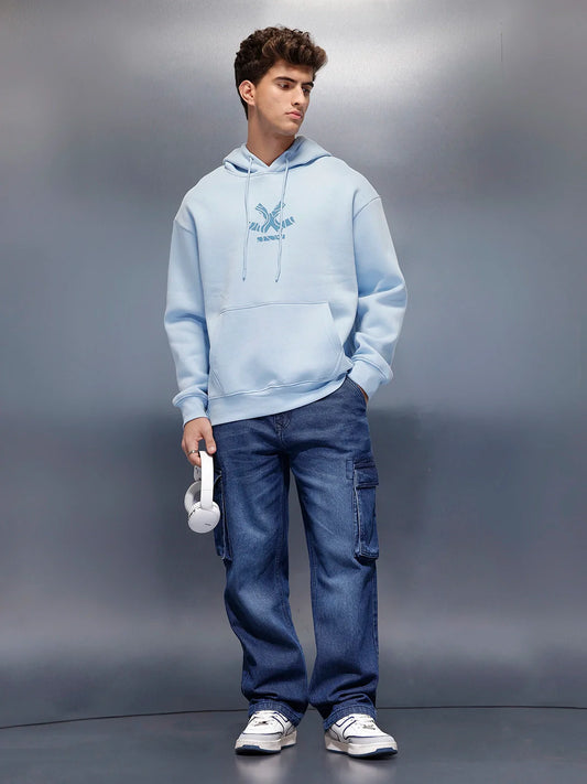 Casual Loose Cargo Fit Jeans | Blue