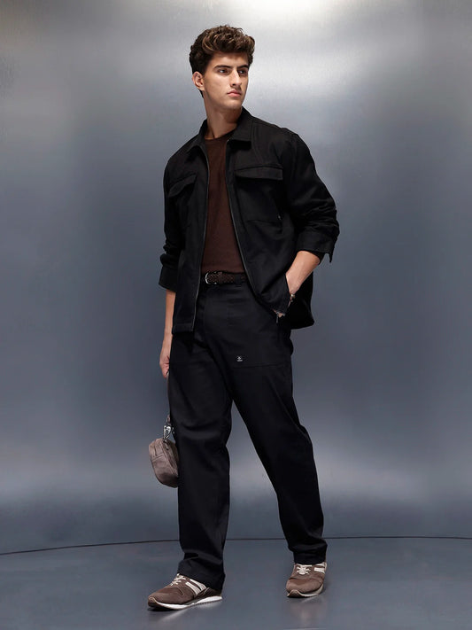 Casual Loose Fit Trouser | Black