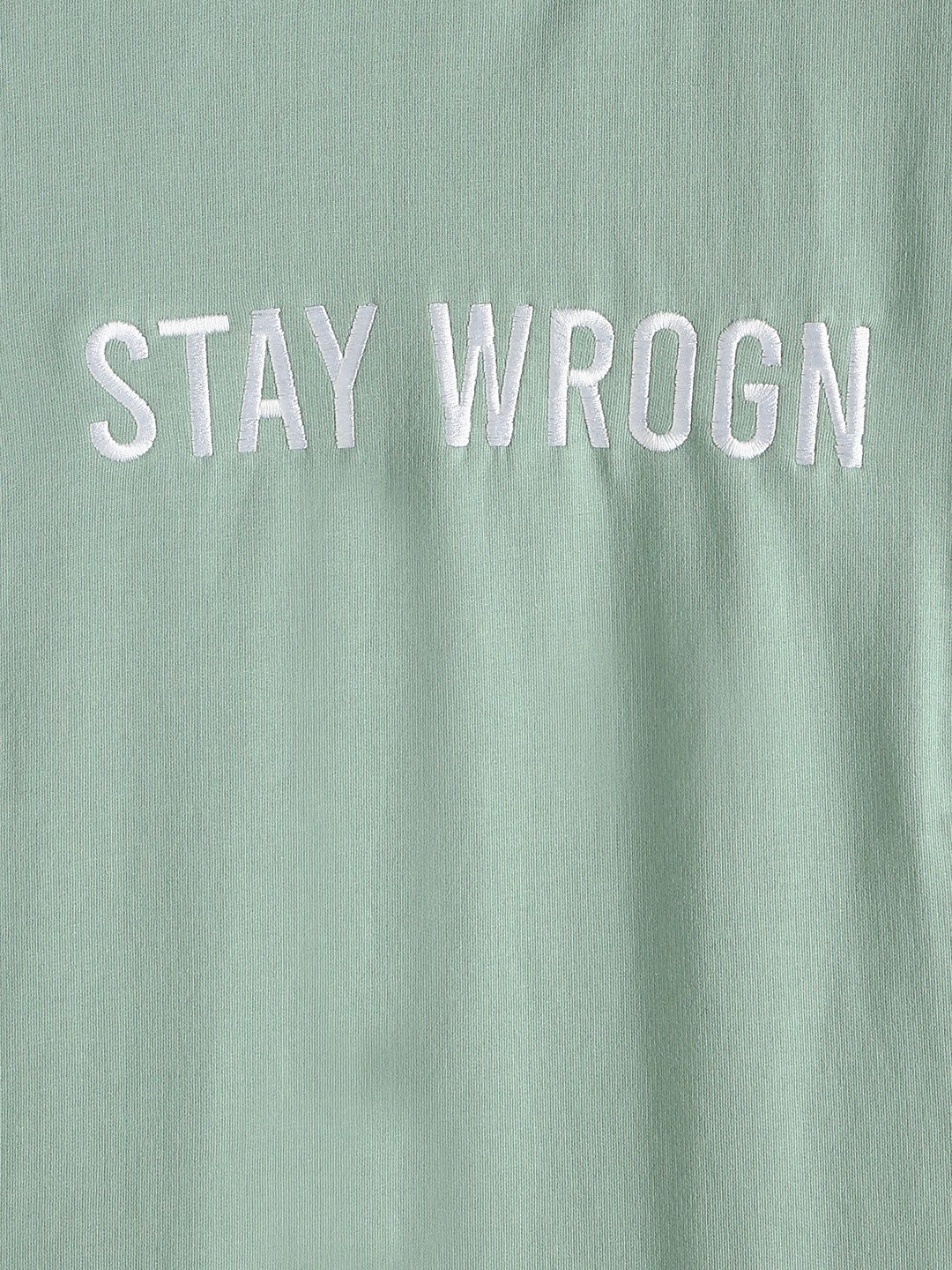 Colour Blocked Oversized Fit T-Shirt | Green