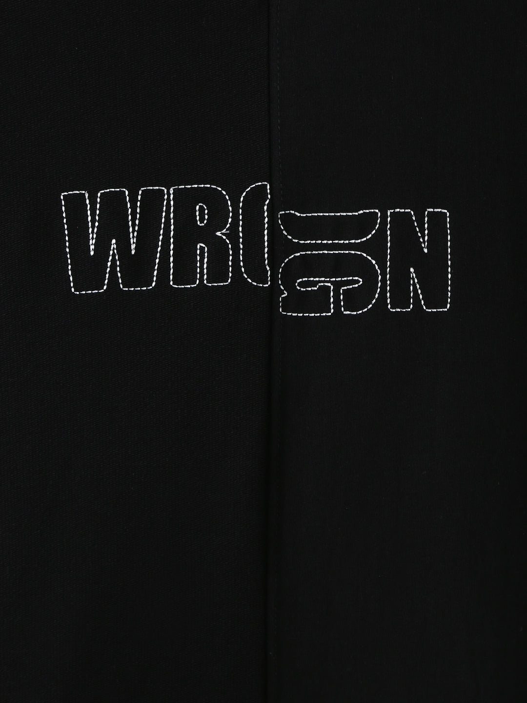Embroidered Solid Oversized T-Shirt | Black