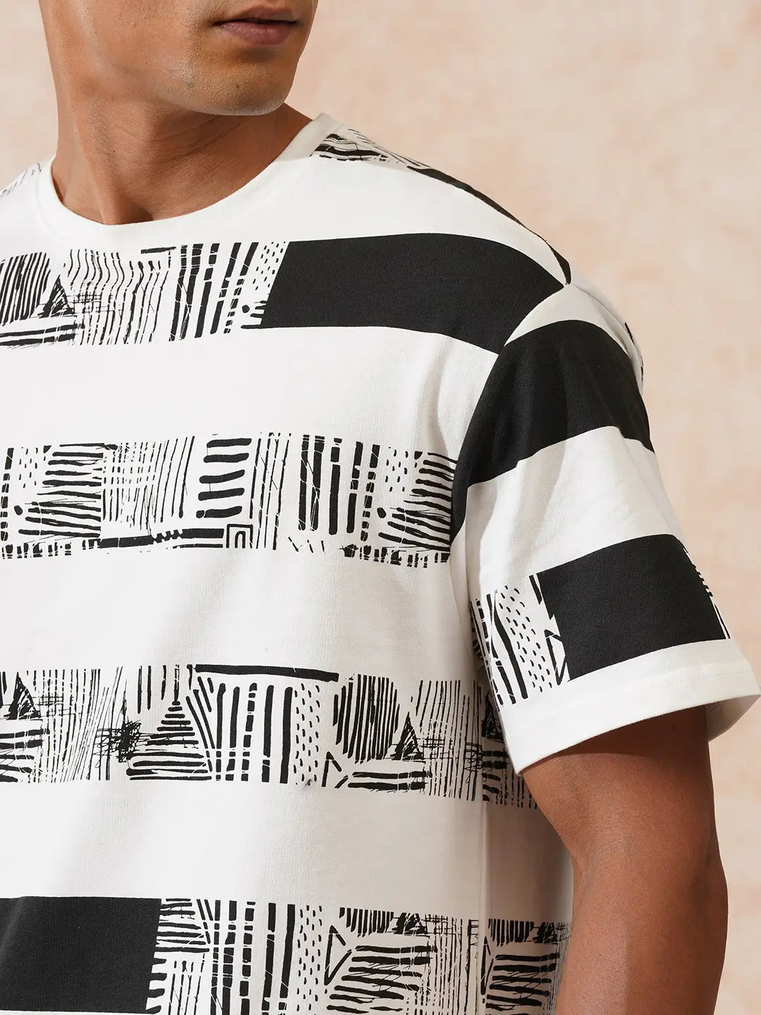 Heavy GSM Printed T-Shirt | Off White