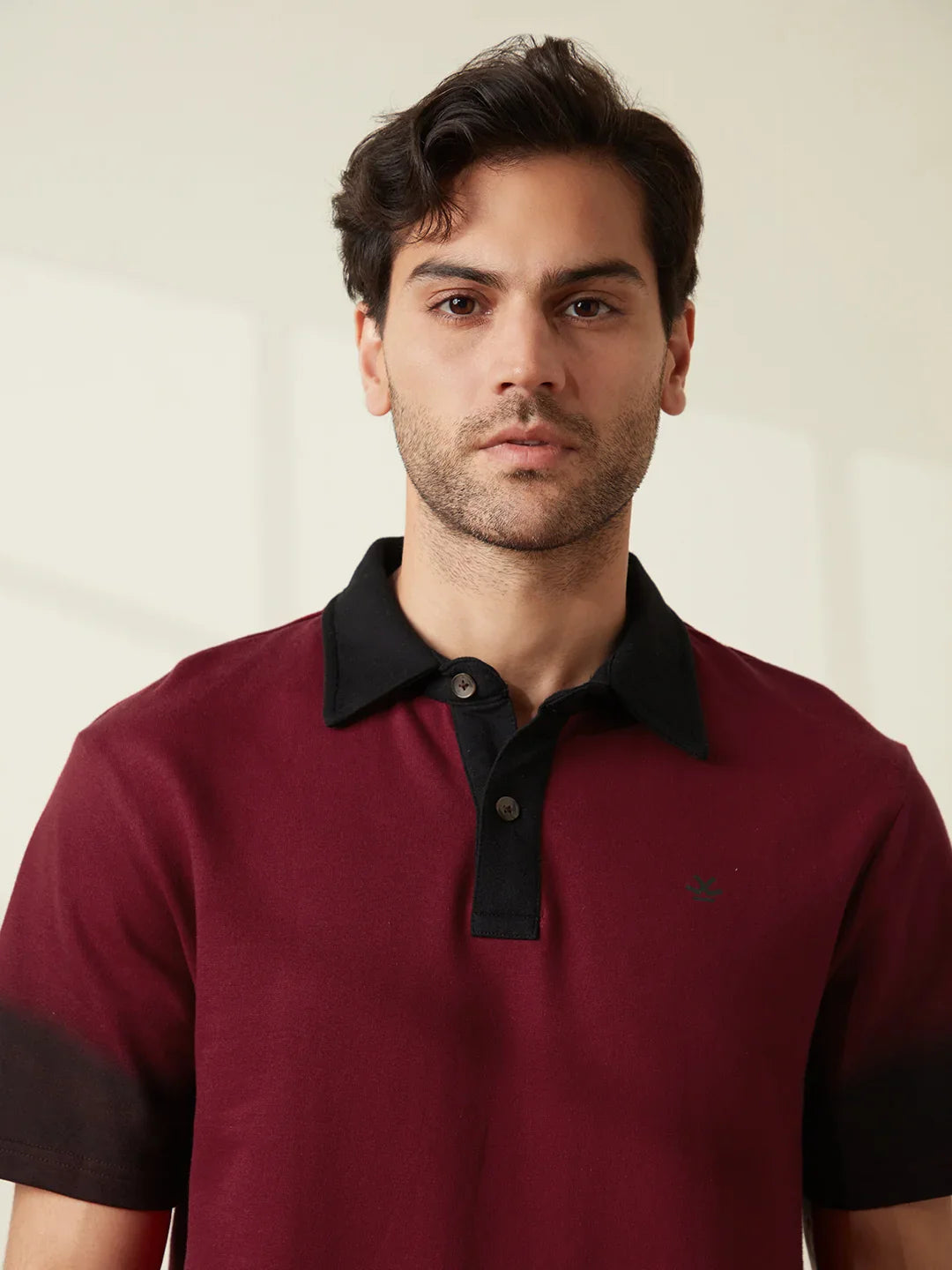 Heavy GSM Ombre Polo T-Shirt | Maroon