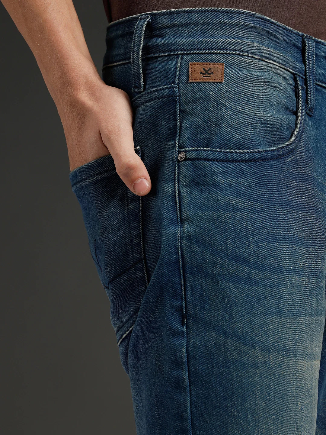 Wrogn Men's Slim Fit Denim Jeans | Blue