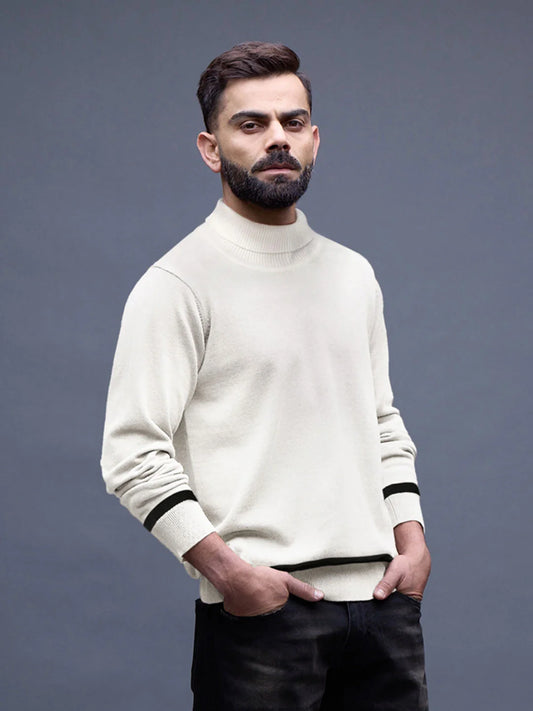 White Turtle Neck Sweater