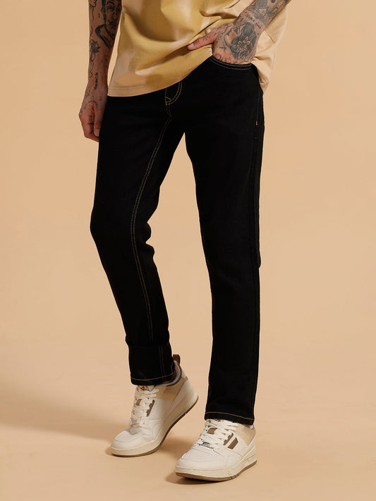Casual Slim Fit Jeans | Black