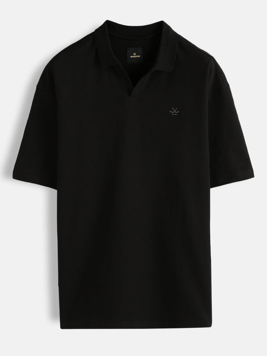 Solid Oversized Fit T-Shirt | Black