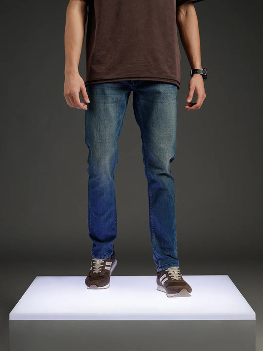 Wrogn Men's Slim Fit Denim Jeans |  Blue