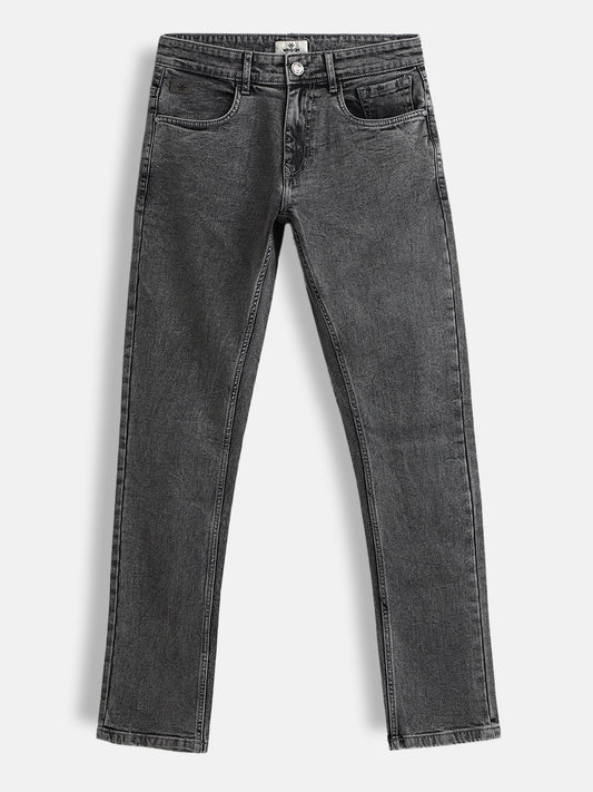 Charcoal Washed Slim Fit Jeans | Grey