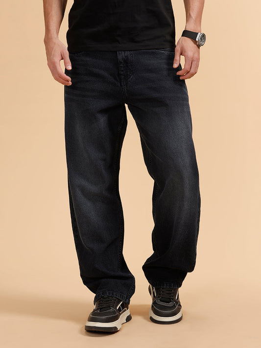Casual Loose Fit Jeans | Black
