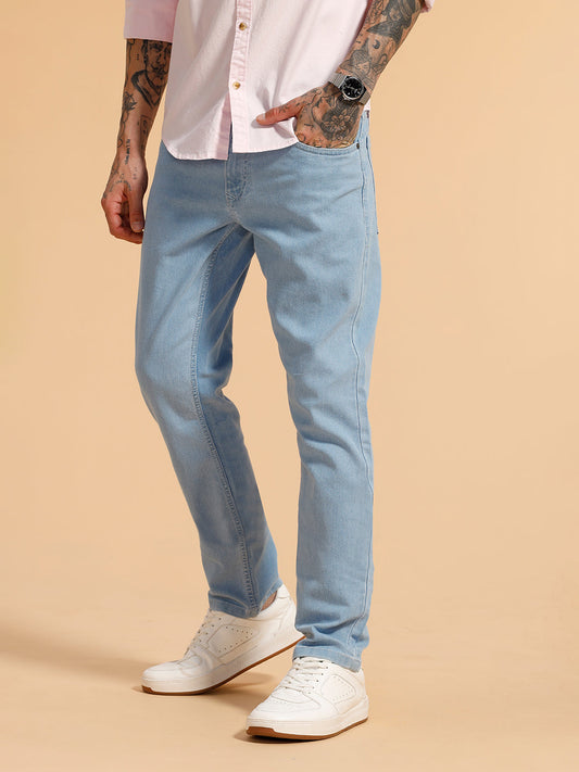 Casual Slim Fit Jeans | Light Blue