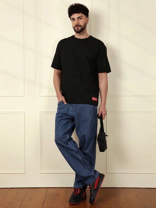 Play Netflix Oversized Black T-Shirt