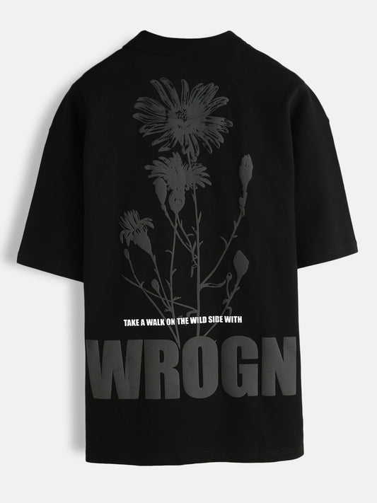 Solid Oversized Fit T-Shirt | Black