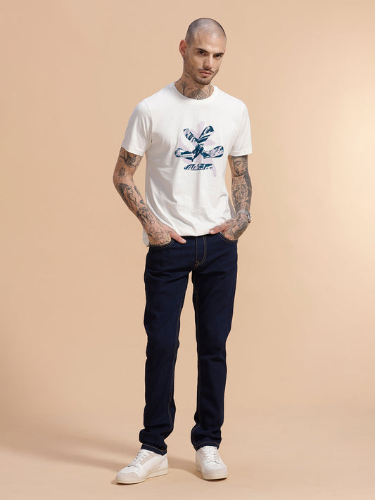 Casual Slim Fit Jeans | Dark Blue