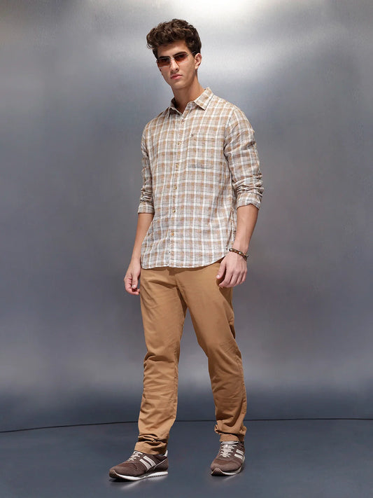 Casual Slim Fit Trouser  | Brown