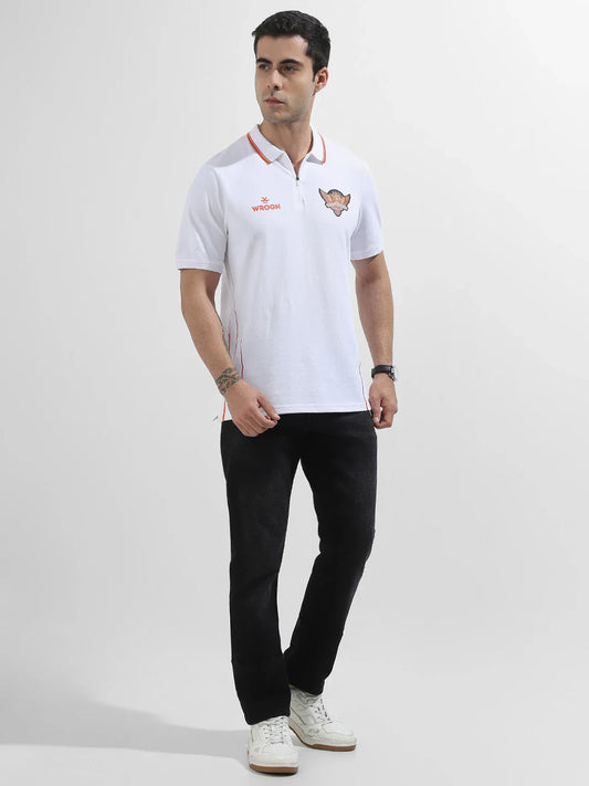 Sunrisers Hyderabad 2025 Limited Edition Polo T-Shirt | White