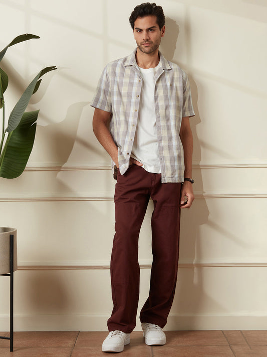 Casual Corduroy Resort Fit Shirt | Pink