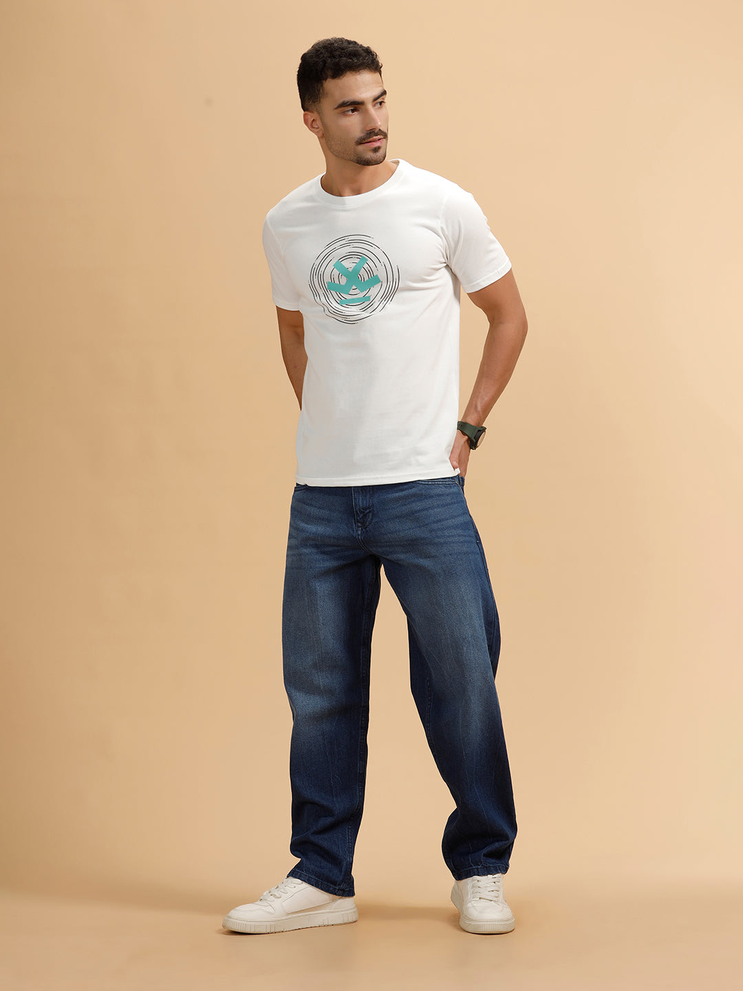 Casual Loose Fit Jeans | Blue