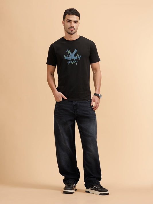 Casual Loose Fit Jeans | Black