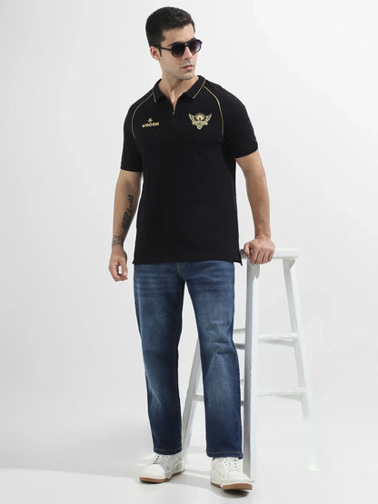 Sunrisers Hyderabad 2025 Limited Edition Polo T-Shirt | Black