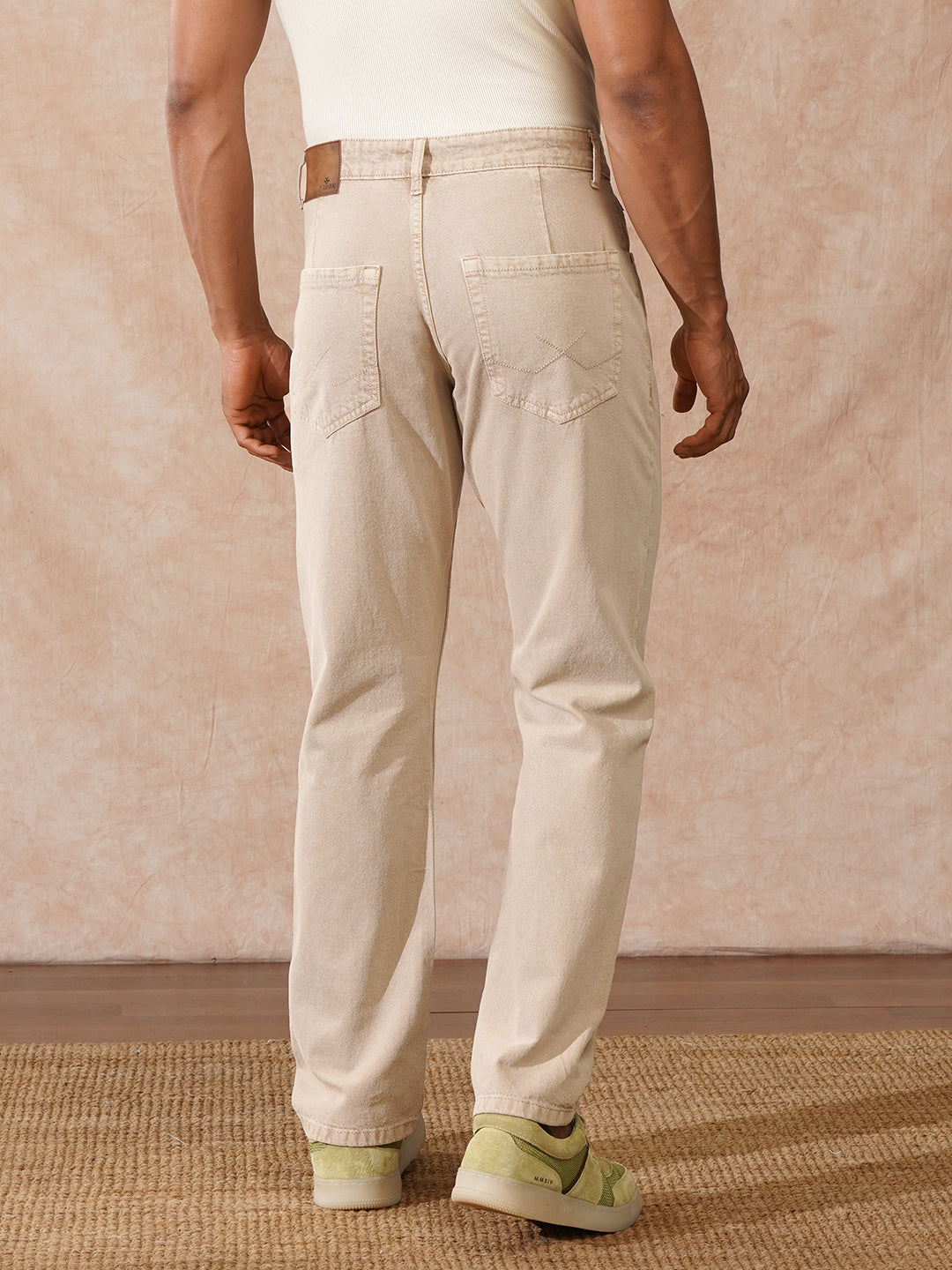Casual Relaxed Fit Jeans | Beige