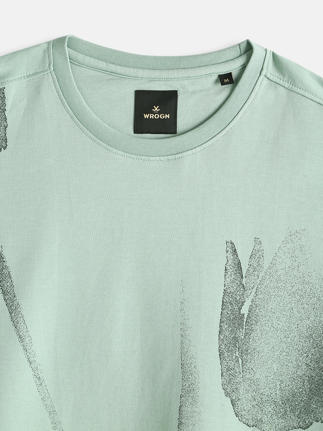 Heavy GSM Watercolour Floral Printed T-Shirt | Green