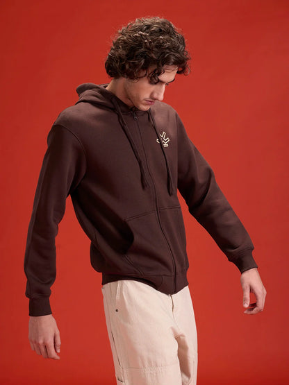 All-Day Casual Comfort Fit Hooded Sweatshirt | Java