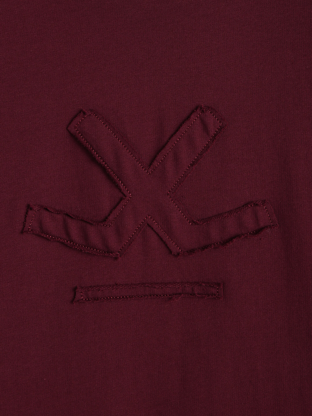 Heavy GSM Applique Logo T-Shirt | Wine