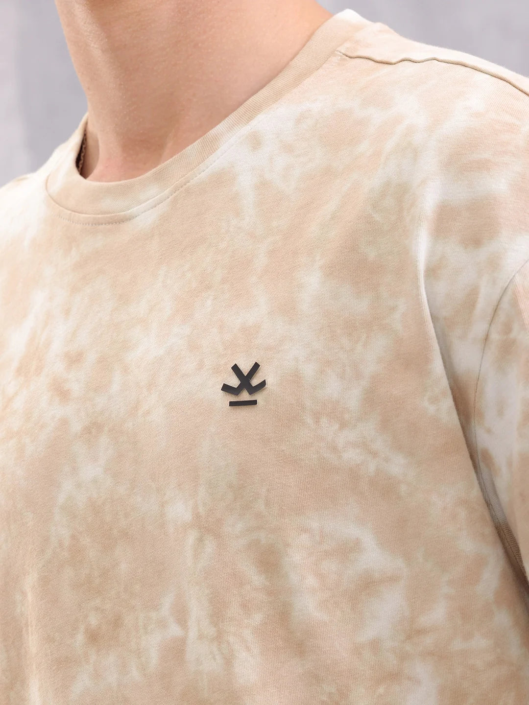 Tie Dye Oversize Crew Neck T-Shirt I White