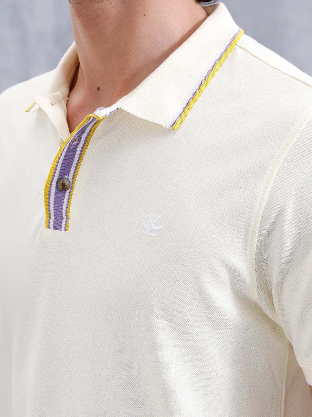 Slim Fit 100% Cotton Polo With Contrast Tipping | Yellow