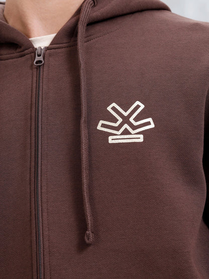 All-Day Casual Comfort Fit Hooded Sweatshirt | Java