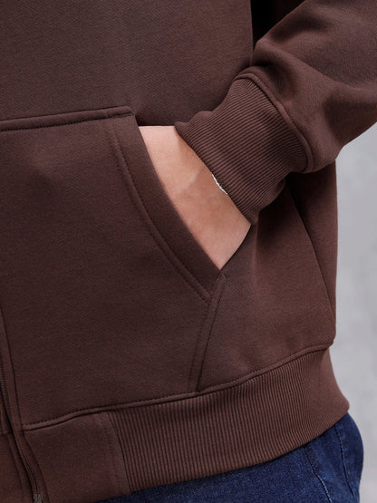 All-Day Casual Comfort Fit Hooded Sweatshirt | Java